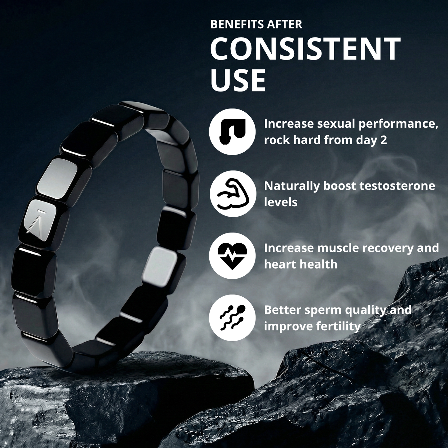 AURA MEN® HEMATITE BRACELET